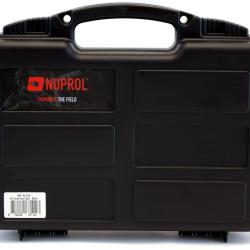 Mallette de transport NUPROL Black pour Pistolet / Revolver avec mousse pr&eacute;d&eacute;coup&eacute;e