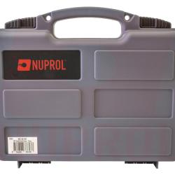 Mallette de transport NUPROL Grey pour Pistolet / Revolver avec mousse pr&eacute;d&eacute;coup&eacute;e