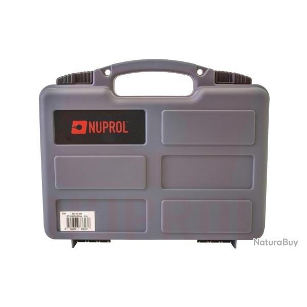 Mallette de transport NUPROL Grey pour Pistolet / Revolver avec mousse pr�d�coup�e