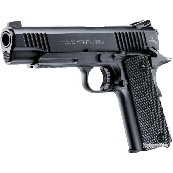 Pistolet � plombs CO2 Calibre 4.5mm Colt M45 noir