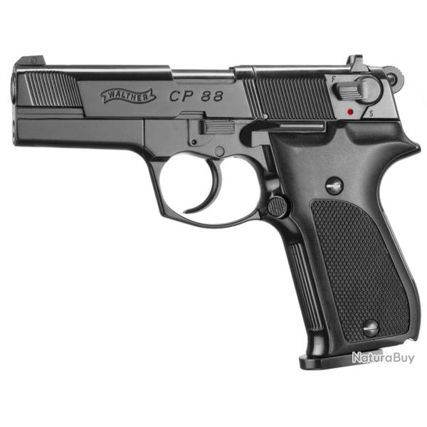 Pistolet � plombs CO2 Calibre 4.5mm Walther CP88 Noir