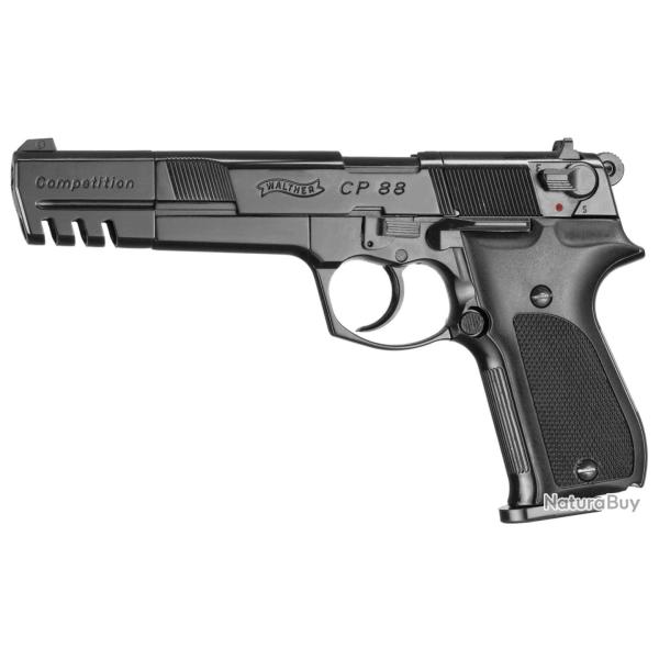 Pistolet � plombs CO2 Calibre 4.5mm Walther CP88 Match Noir