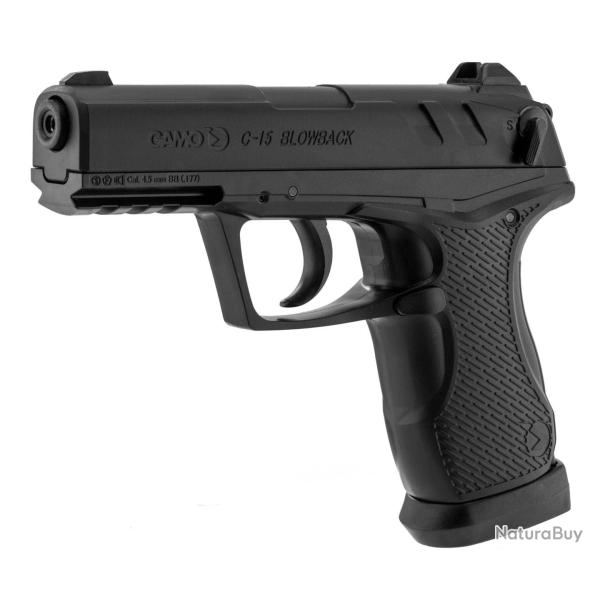 Pistolet � plombs CO2 Calibre 4.5mm Gamo C15 Blowback