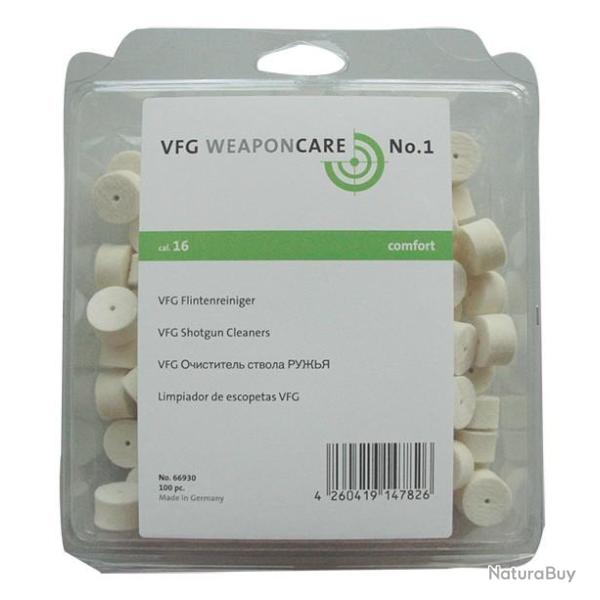 Tampons de nettoyage calibre .16 par 100 VFG