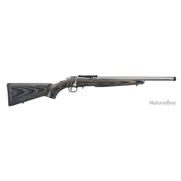 CARABINE RUGER AMERICAN RIMFIRE TARGET .22LR INOX LAMELLE NOIRE
