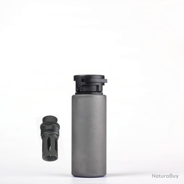 MODERATEUR DE SON ASE UTRA SL5I- BL CAL.30 INOX ET CACHE FLAMME