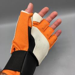 Gant de tir coup&eacute; STARGET Orange Blanc pour tireur droitier