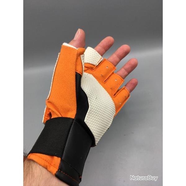 Gant de tir coup� STARGET Orange Blanc pour tireur droitier