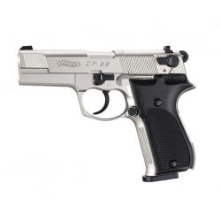 Pistolet &agrave; plombs CO2 CP88 3.5'' NICKEL WALTHER CAL 4.5MM