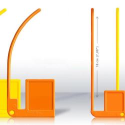 Drapeau de chambre STOP-TIR Orange Grand mod&egrave;le (carabine/fusil)