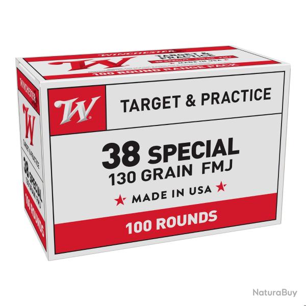 Winchester FMJ cal.38special 130gr PAR 100