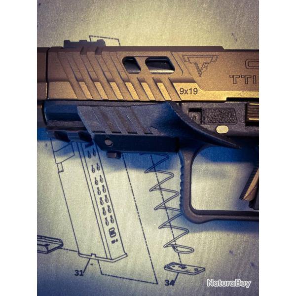 Repose Pouce en PLA-CF (fibre de carbone) Canik TTI / METE