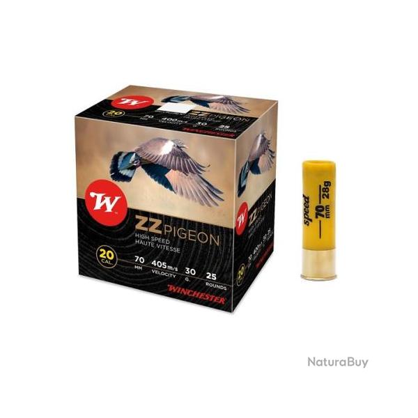 Cartouches WINCHESTER ZZ CALIBRE 20/70 30g n�5.5 bj x25