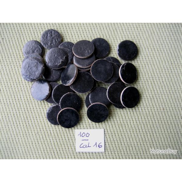 100 cartons noirs cal 16