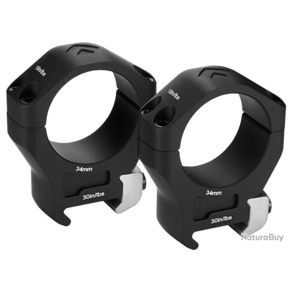 MONTAGE LUNETTE ARKEN HALO Ti �34mm PROFILE HAUT WEAVER/PICATINNY