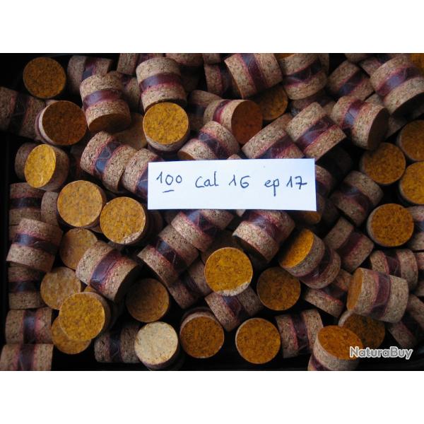 100 bourres li�ge cire li�ge cal 16 �p 17