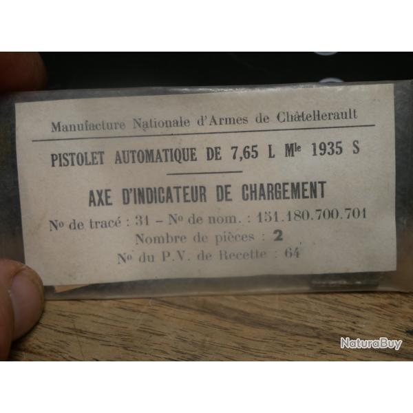 Sachet de 2 Axes d'indicateur de chargement de PA 35 S, fabrication Manuf de Chatellerault