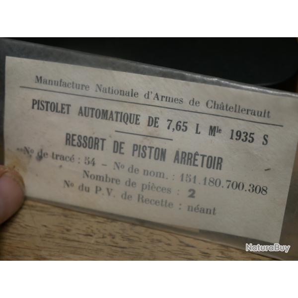 Sachet de 2 ressorts de piston Arr�toir de PA 35 S