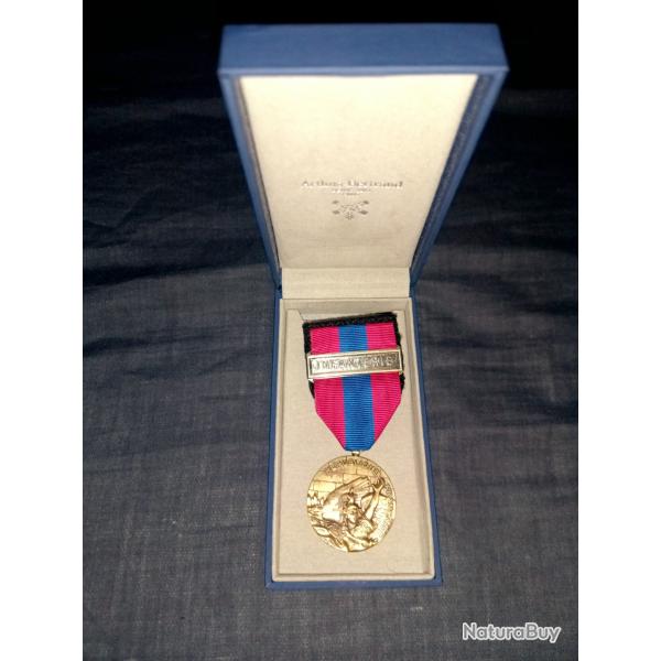 M�daille pendante DefNat Bronze - Agraffe infanterie