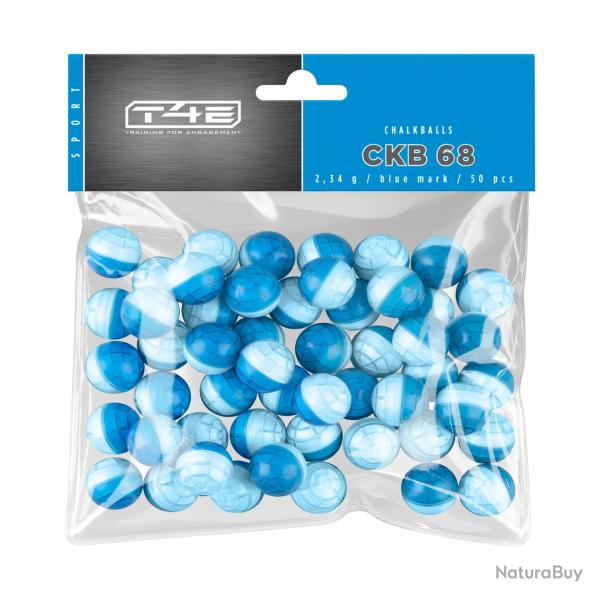 Munition Umarex T4E Billes CRAIE BLEUE CAL.68 X50