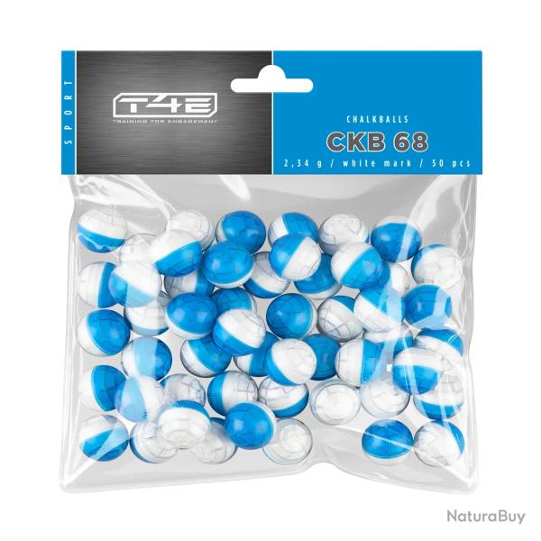 Munition Umarex T4E Billes CRAIE BLANCHE CAL.68 X50