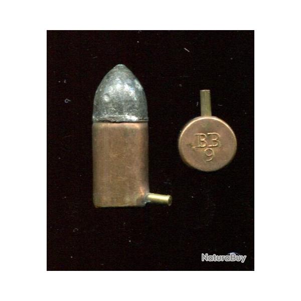 9 mm � broche - marquage en relief : BB 9