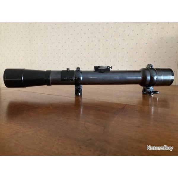 Lunette Allemande HELIOS  D.R.G.M. 5 x en acier avec montage en acier d�rivable pour rail de 14 mm