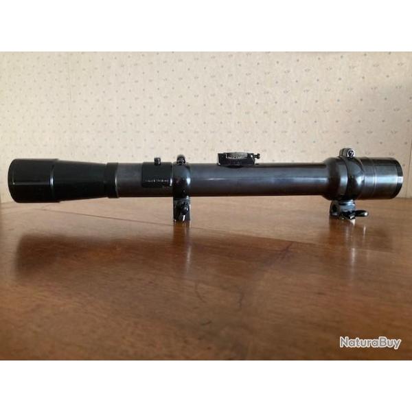 Lunette Allemande HELIOS  D.R.G.M. 5 x en acier avec montage en acier d�rivable pour rail de 14 mm