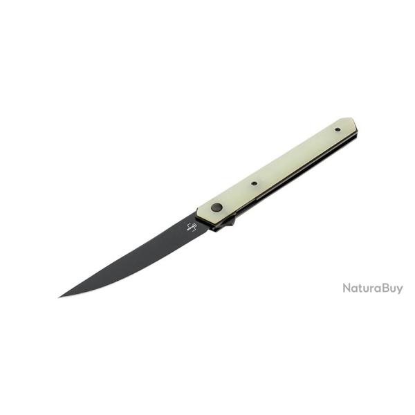 Boker Couteau Kwaiken Air G10 Jade - Lame 90mm - Manche G10 - Clip