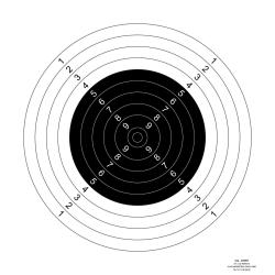 Paquet de 100 cibles Pisteurs concours C300 en carton 80 X 80 cm
