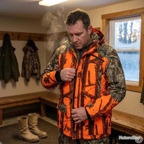 Veste Percussion Grand Nord Ghostcamo Imperm�able Chasse CE