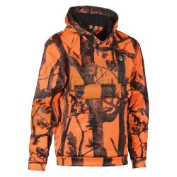 Sweatshirt &agrave; capuche Percussion Blaze Black micro polaire