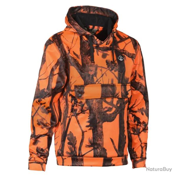 Sweatshirt � capuche Percussion Blaze Black micro polaire
