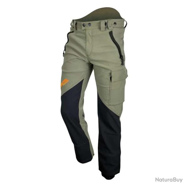 Pantalon Francital Montvert R Multi Poches Renforts Genoux UPF 50+
