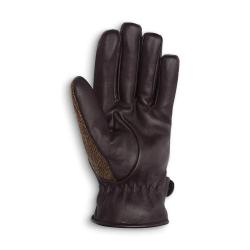 Gants Walker and Hawkes Brookmore Marron Cuir Tweed