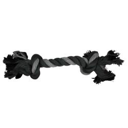 Jouet noeud en coton pour chien - Accessoire mordillage naturel
