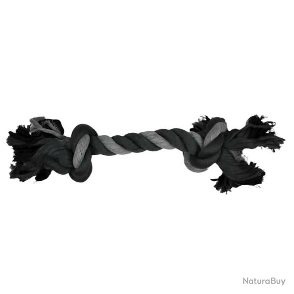 Jouet noeud en coton pour chien - Accessoire mordillage naturel