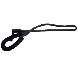 Longe r&eacute;fl&eacute;chissante nylon kaki 120x1,2cm pour chien