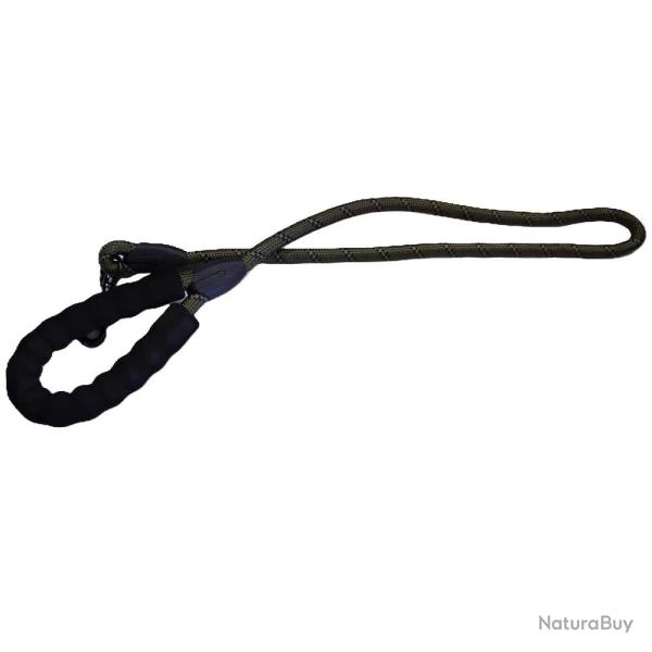 Longe r�fl�chissante nylon kaki 120x1,2cm pour chien