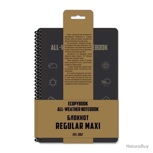 Carnet Tactique Ecopybook Spirale Papier Imperm�able R�sistant