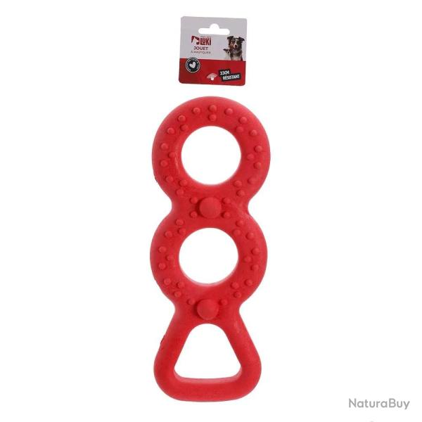 Jouet chien de traction en forme de 8 - 33 cm