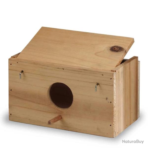Nichoir oiseaux en bois 22x12x12,5cm - Abri jardin