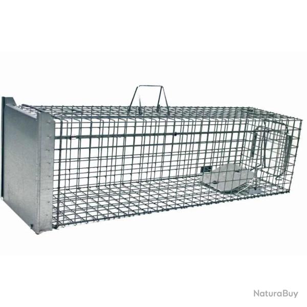 Cage-pi�ge Strong trappe glissi�re 3 poign�es 140X34X34 cm