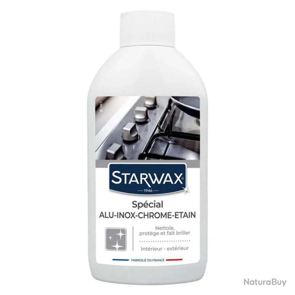 Nettoyant sp�cial alu inox chrome �tain Starwax 500ml