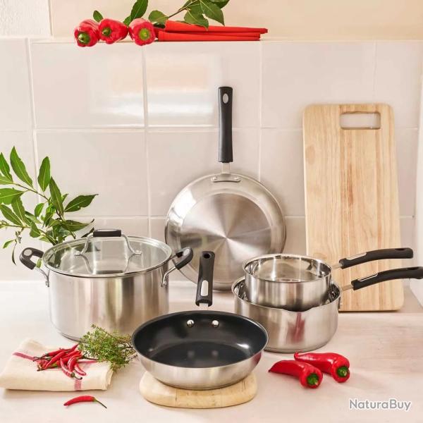 Batterie cuisine �quinox 6 pi�ces inox induction c�ramique