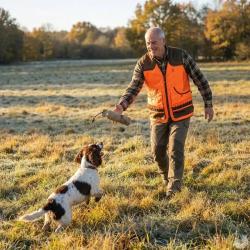 Gilet Percussion Savane haute visibilit&eacute; avec carnier
