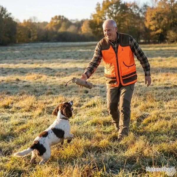 Gilet Percussion Savane haute visibilit� avec carnier