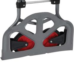 Chariot diable pliable acier 60kg 80x385x710mm