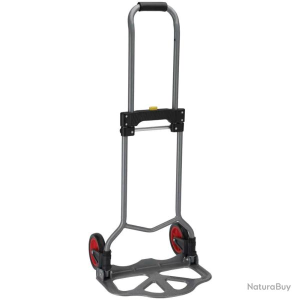 Chariot diable pliable acier 60kg 80x385x710mm