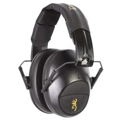 Casque Protection Compact Noir Pliable Tir Sportif Chasse
